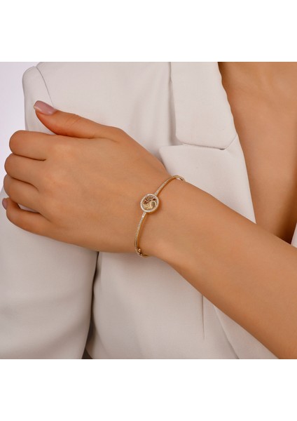 Taşlı Altın Kelepçe - 14K modelleri