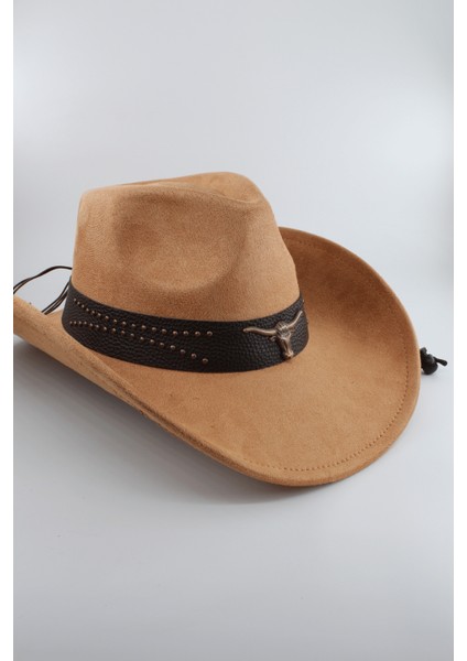 Unisex Kovboy Şapka – Ayarlanabilir Ip Detaylı, Deri Tokalı Western Şapka fiyatları