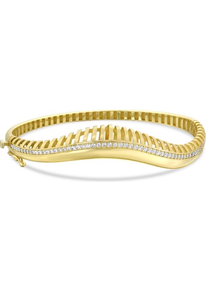 Tasarım Altın Kelepçe - 14K