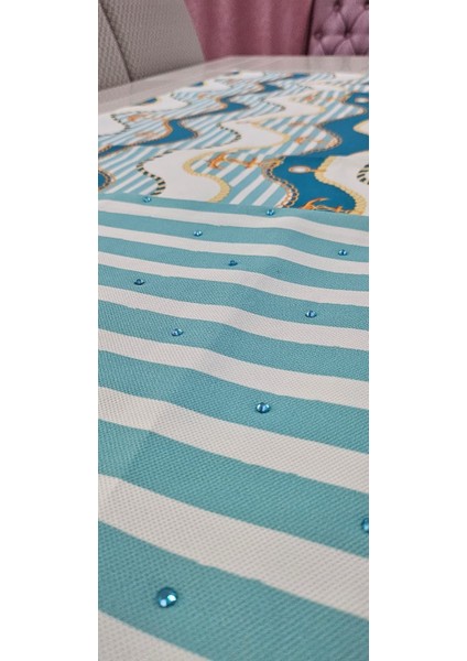 Deniz Çapa Desenli Tek Yönü Sıcak Taş Baskılı Runner fiyatları