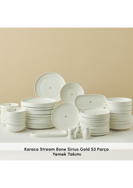 Stream Bone Sirius Gold Logo 53 Parça 12 Kişilik Yemek Takımı modelleri
