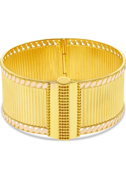 Altın Kelepçe Bilezik - 14K fırsatları