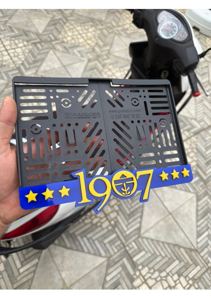 Fenerbahçe 3D Motor Plakalık Takmatik Pleksi