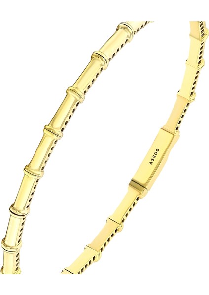 Altın Tasarım Kelepçe - 14K indirimleri