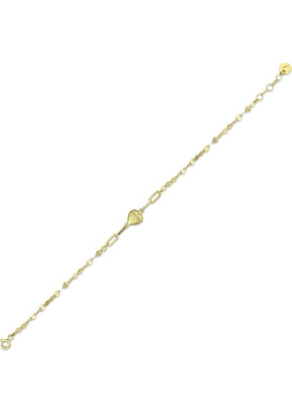 Kalpli Tasarım Altın Bileklik - 14K