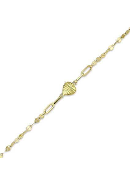 Kalpli Tasarım Altın Bileklik - 14K fiyatları