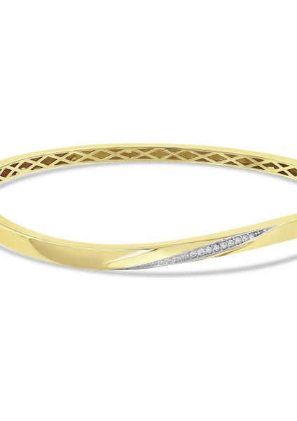 Altın Tasarım Kelepçe - 14K indirimleri