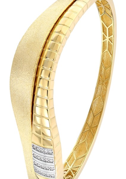 Tasarım Altın Kelepçe - 14K indirimleri