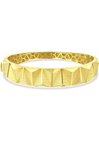 Altın Tasarım Kelepçe - 14K