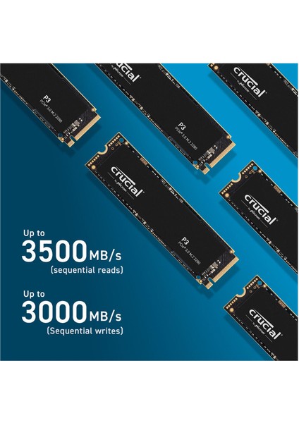 Crucıal P3 1tb 3500/3300MB/S M.2 2280 Pcıe Nvme SSD CT1000P3SSD8