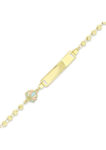 Figürlü Altın Çocuk Künye - 14K fiyatları