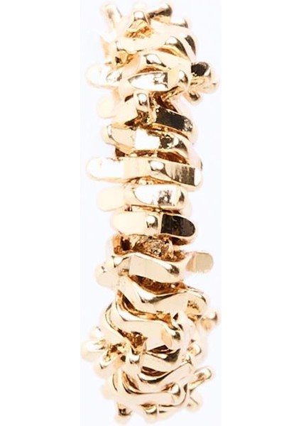 Altın Rengi Parlak Modern Kıkırdak Küpesi modelleri