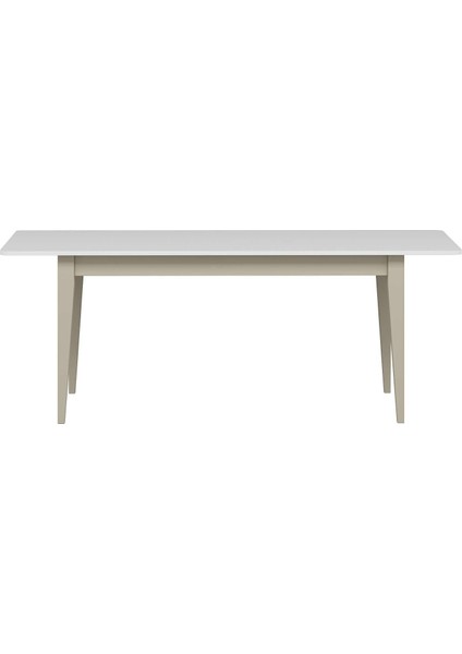 Elina Açılır Yemek Masası - Beyaz/kumtaşı fırsatları