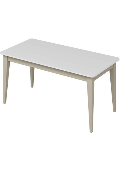 Elina Açılır Yemek Masası - Beyaz/kumtaşı
