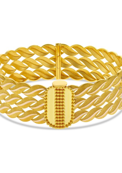 Altın Kelepçe Bilezik - 14K fırsatları