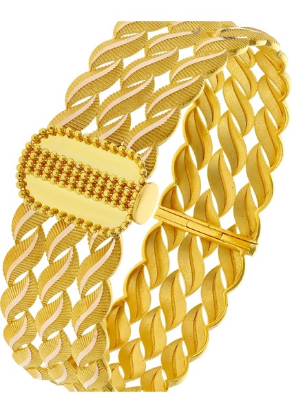 Altın Kelepçe Bilezik - 14K indirimleri