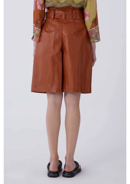 Kemerli Rengi Kadın Şort Taba Y2112080_022 modelleri