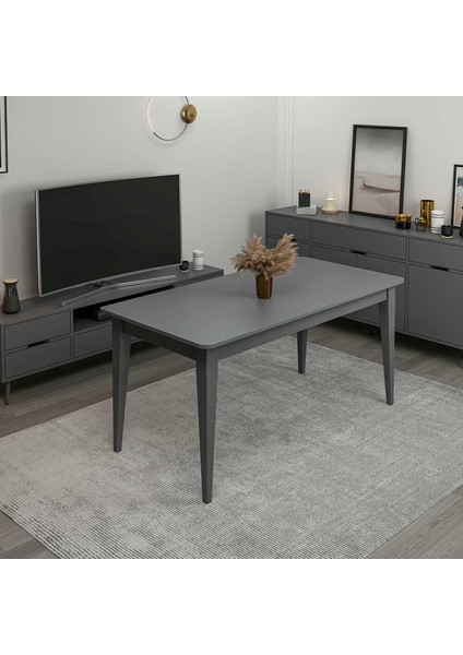 Elina Açılır Yemek Masası - Antrasit/antrasit