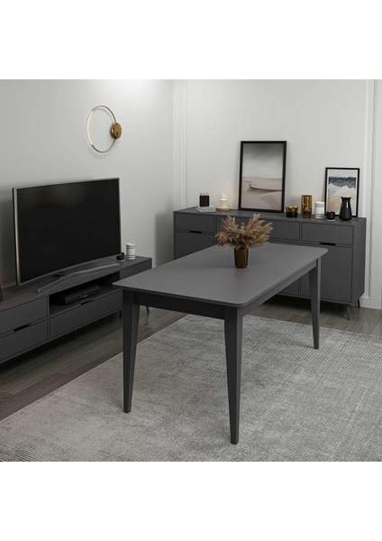 Elina Açılır Yemek Masası - Antrasit/antrasit modelleri