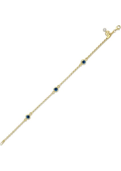 Nazar Boncuklu Altın Bileklik - 14K