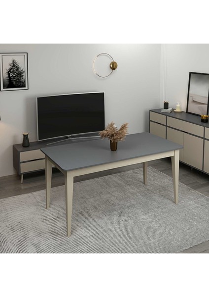 Elina Açılır Yemek Masası - Antrasit/kumtaşı fiyatları