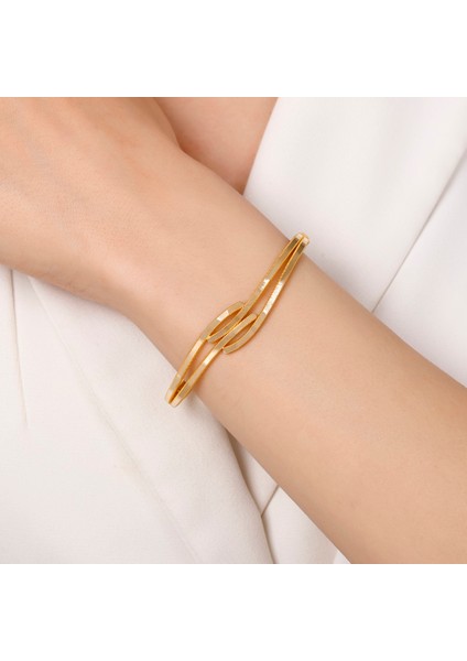 Altın Tasarım Kelepçe - 14K modelleri