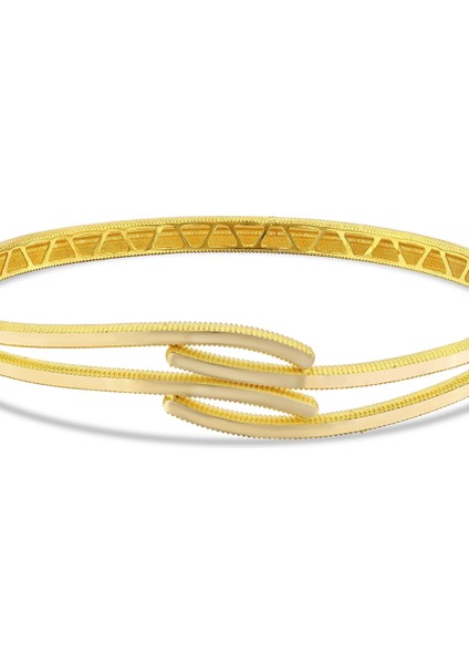 Altın Tasarım Kelepçe - 14K fırsatları