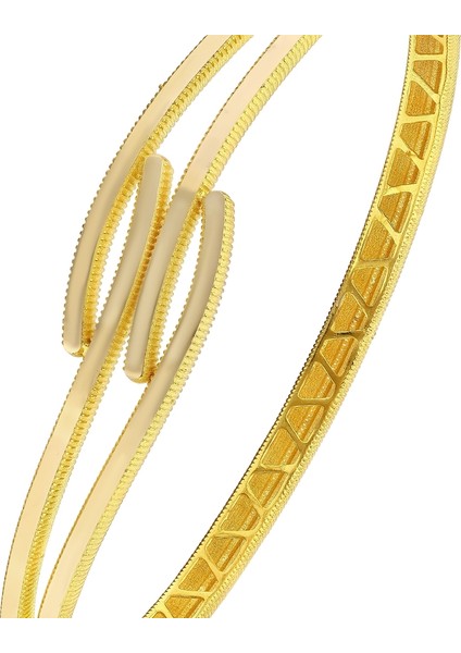 Altın Tasarım Kelepçe - 14K indirimleri