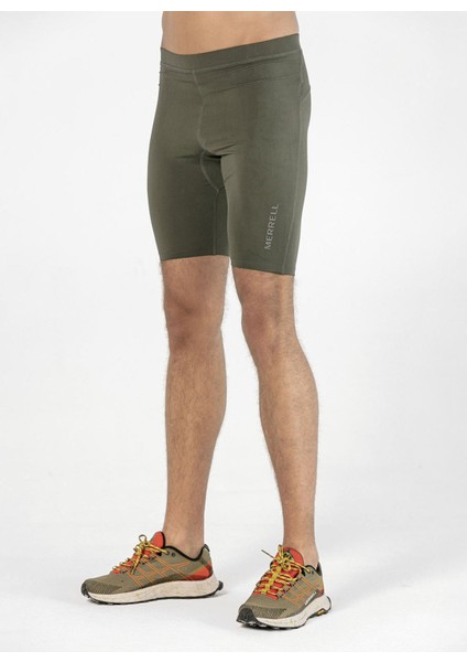 Light Erkek Haki Koşu Taytı