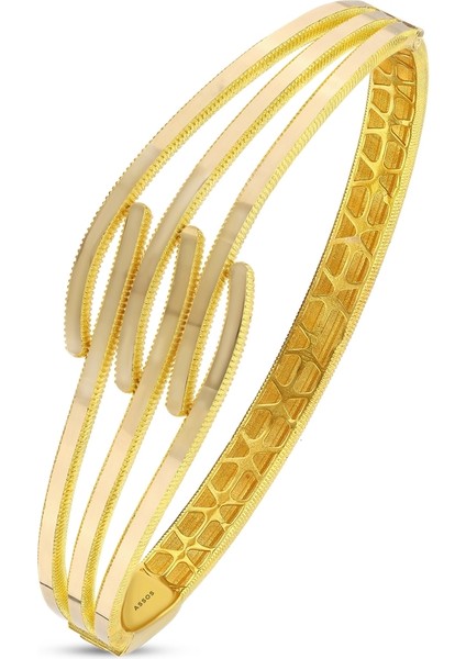 Altın Tasarım Kelepçe - 14K fiyatları