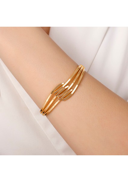 Altın Tasarım Kelepçe - 14K modelleri