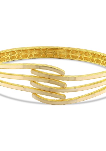 Altın Tasarım Kelepçe - 14K indirimleri