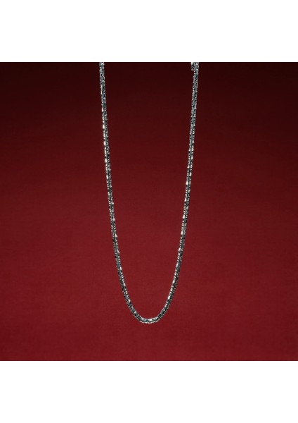 140 Mikron Oksitli Yuvarlak Kral Gümüş Zincir modelleri