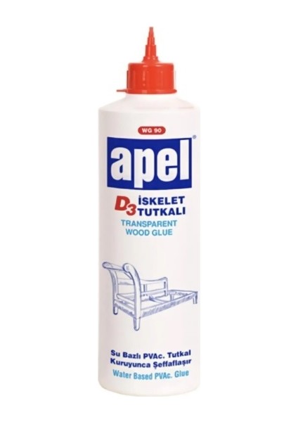 D3 Iskelet Tutkalı WG90 Şeffaf Net 650 G.
