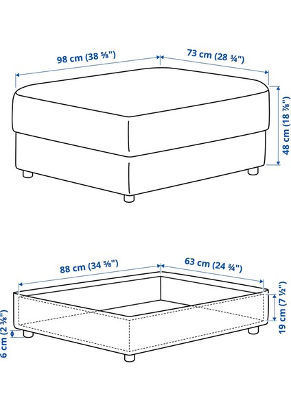 Vımle Saklama Gözlü Puf Hallarp Gri fiyatları