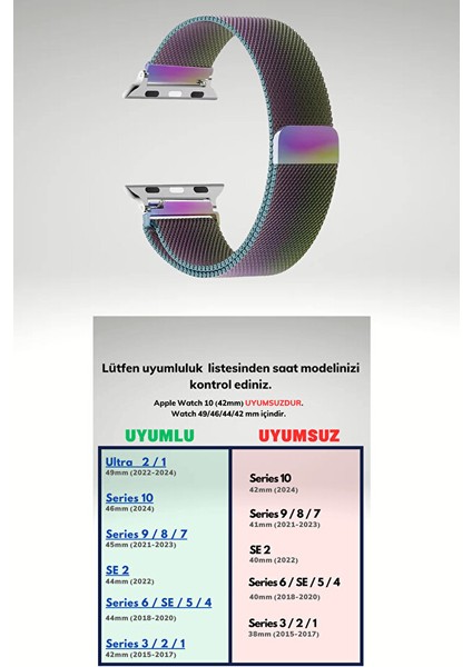 watch 42-44-45-49MM S10(46) mm Series 10/9/8/7/6/5/4/3/se/ultra/ Paslanmaz Hasır Örgü Metal Milano fiyatları