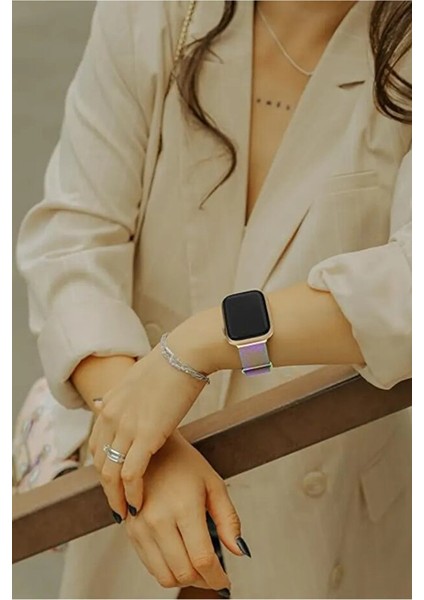 watch 42-44-45-49MM S10(46) mm Series 10/9/8/7/6/5/4/3/se/ultra/ Paslanmaz Hasır Örgü Metal Milano modelleri