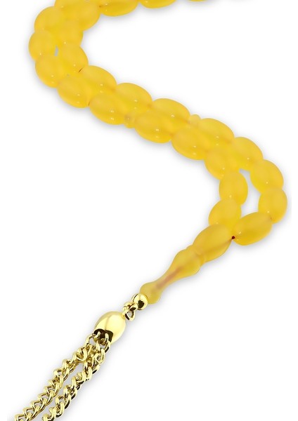 Uçak Camı Taşlı Altın Tesbih - 14K fiyatları