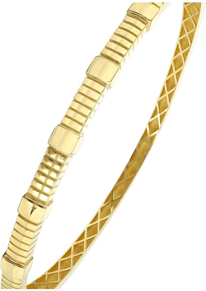 Tasarım Altın Kelepçe - 14K indirimleri