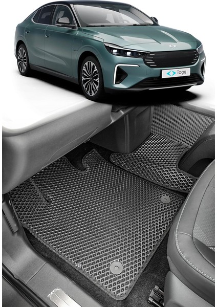 Togg T10F 3D Havuzlu Paspas 2025-SONRASI Siyah