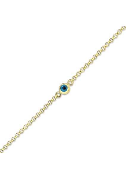 Nazar Boncuklu Altın Çocuk Bileklik - 14K fiyatları