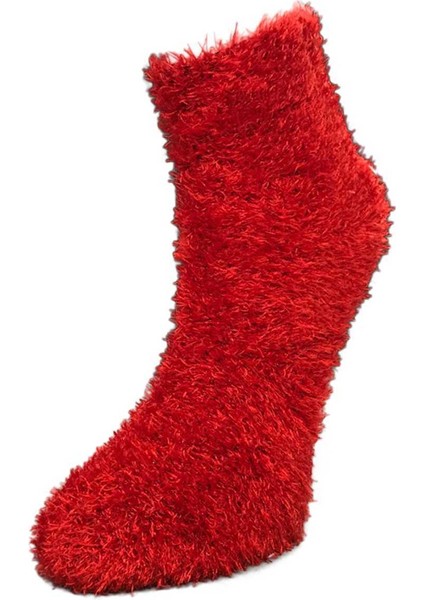 3 Adet Dikişsiz Tüylü Sıcak Tutan Ev Çorabı