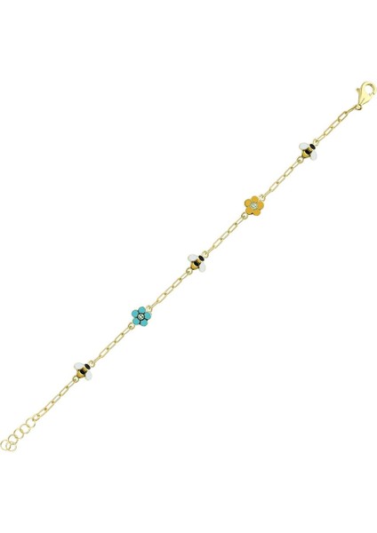 Figürlü Altın Çocuk Bileklik - 14K