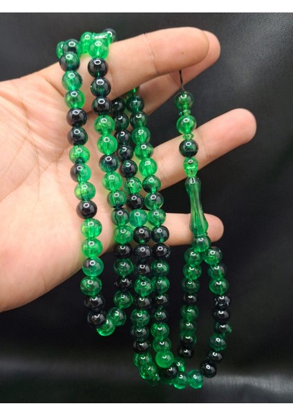 Yeşil Siyah Renk 99'lu Toz Kehribar Tesbih fiyatları