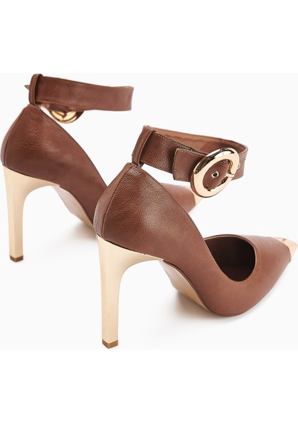 Jennica Taba Bilekten Tokalı Kadın Topuklu Ayakkabı fırsatları