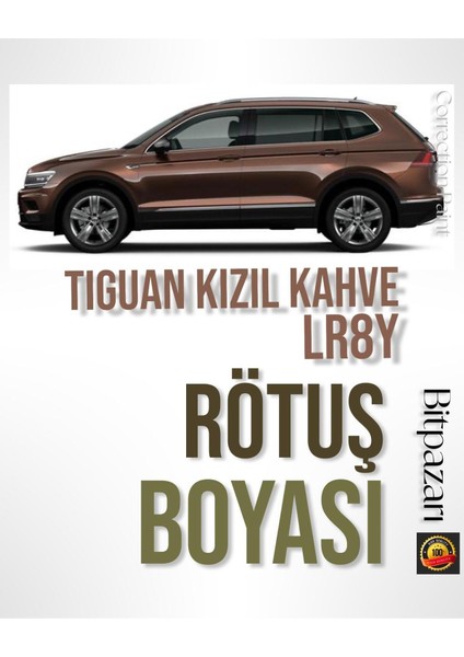 Volkswagen Tıguan LR8Y Kızıl Kahve - Orjinal Rötuş Boyası 25ML Fırçalı Şişe Set