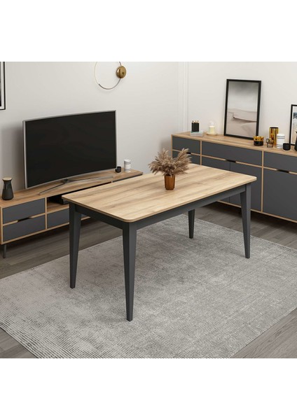 Elina Açılır Yemek Masası - Dore/antrasit fiyatları