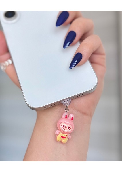 Labubu IPHONE Şarj Girişi Koruma / Şarj Giriş Koruyucu /tozluk 3