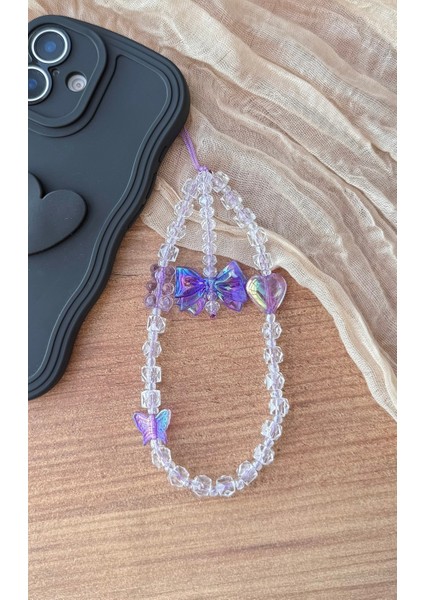 Miraztasarım Şeffaf Küp Boncuklu Renkli Detaylı Telefon Charmı/telefon Askısı Çanta Charmı5 modelleri