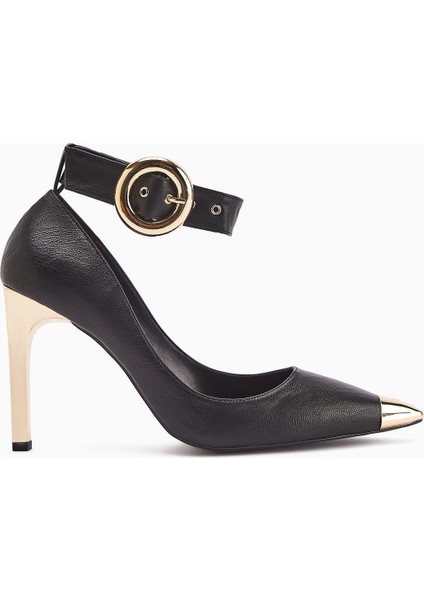 Jennica Siyah Bilekten Tokalı Kadın Topuklu Ayakkabı fiyatları